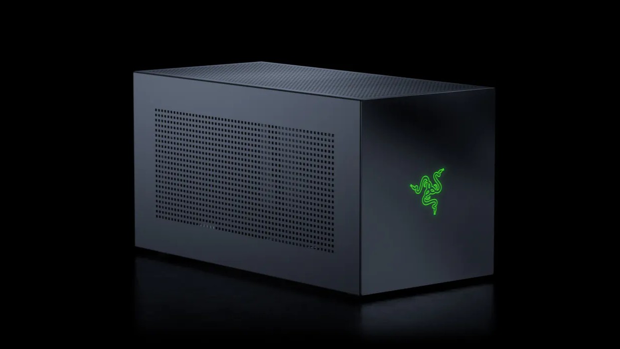 Rendering of the Razer Core X V2 eGPU base