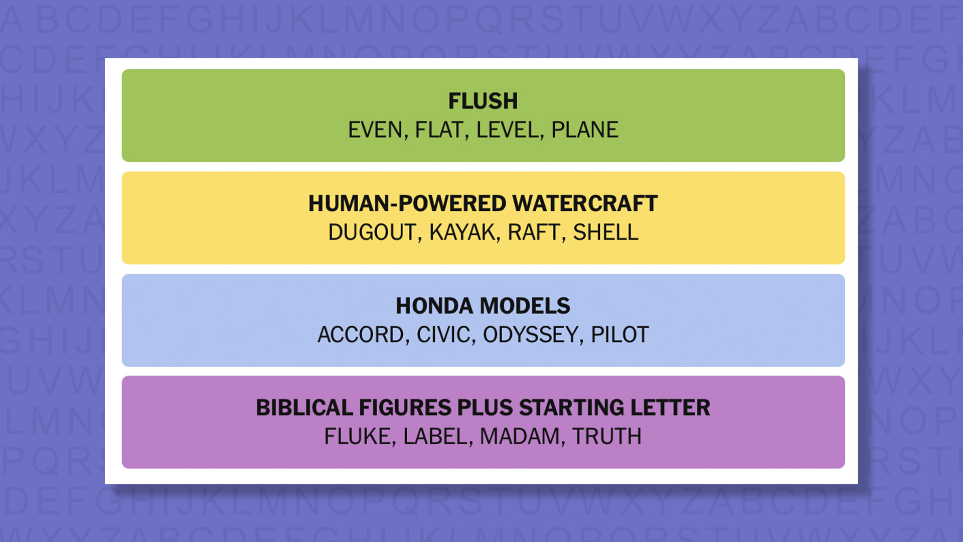 NYT Connections answers game 920 on a purple background