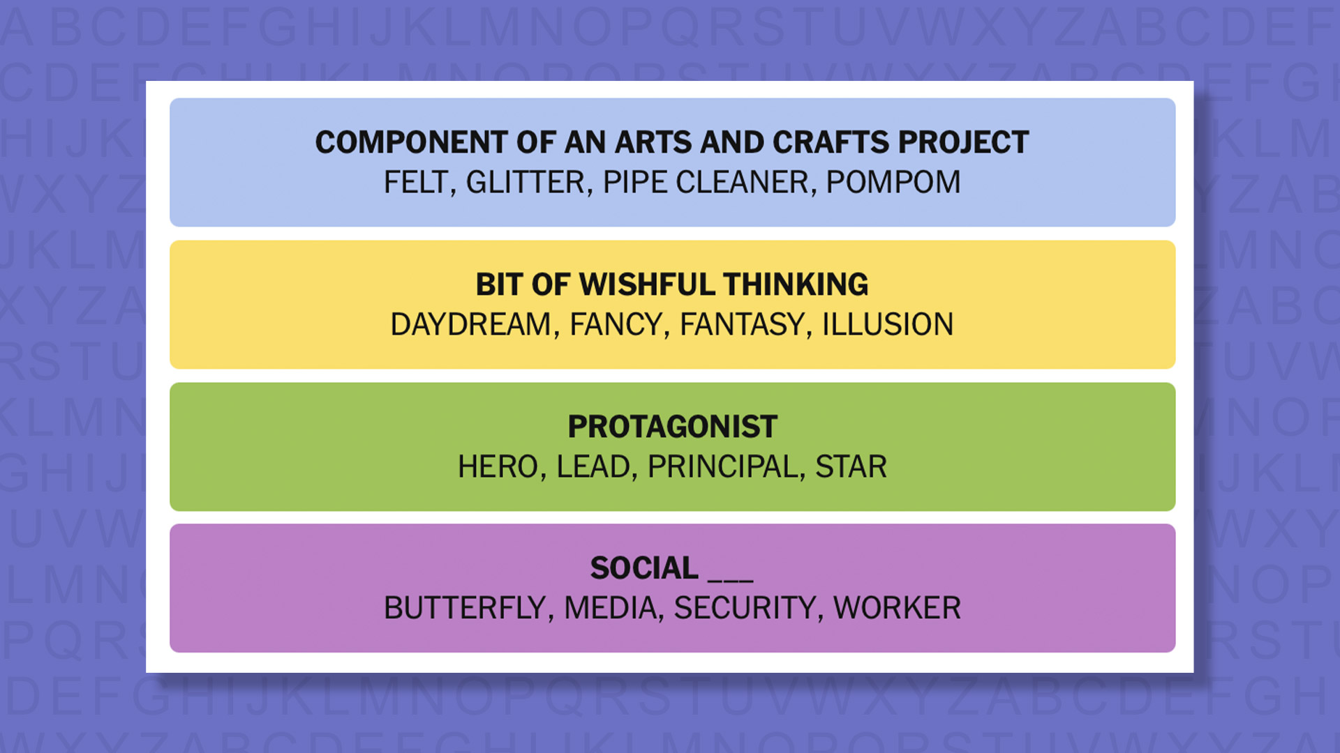 NYT Connections answers game 921 on a purple background