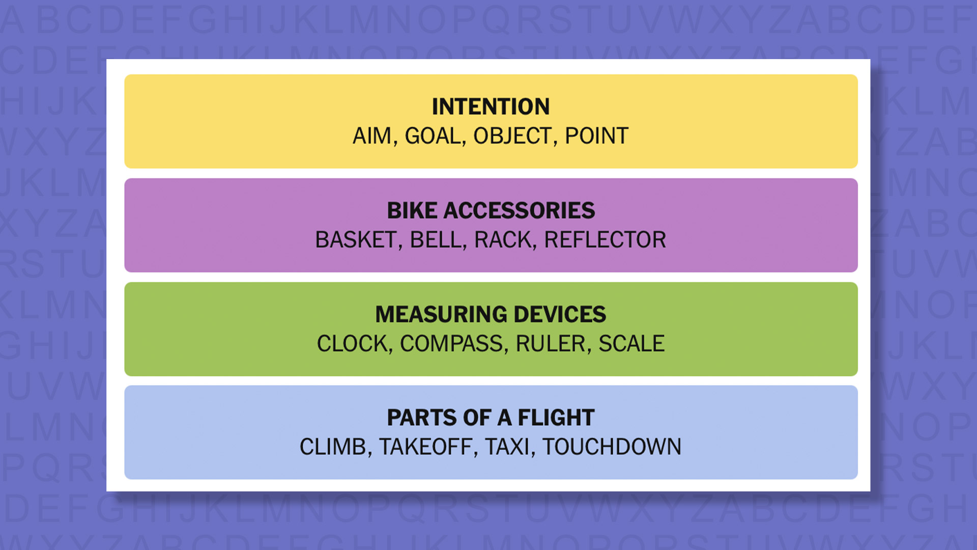 NYT Connections answers game 933 on a purple background