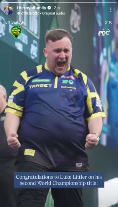 The Royal Family shares a congratulatory message amid Prince Harry's big victory