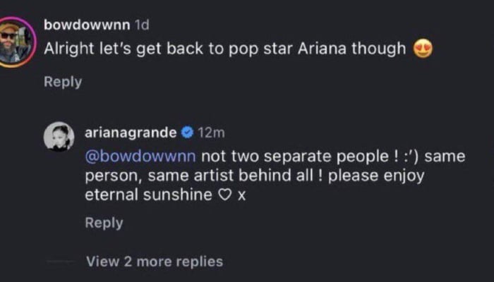 Ariana Grande speaks out after fan's comment sparks debate