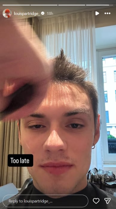 Louis Partridge shaves head despite family's pleas: post-breakup hair