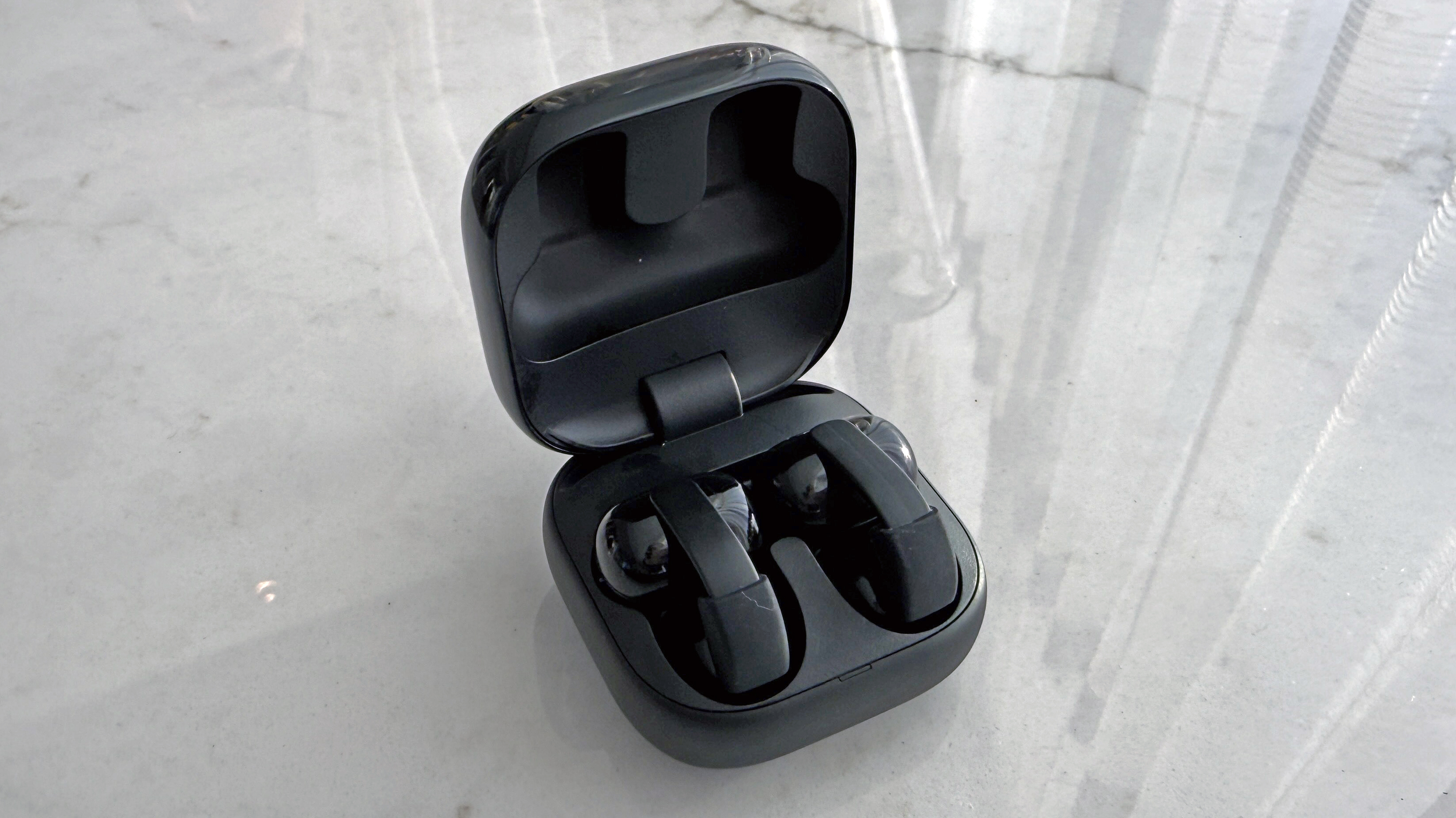 Sony LinkBuds Clip in its case