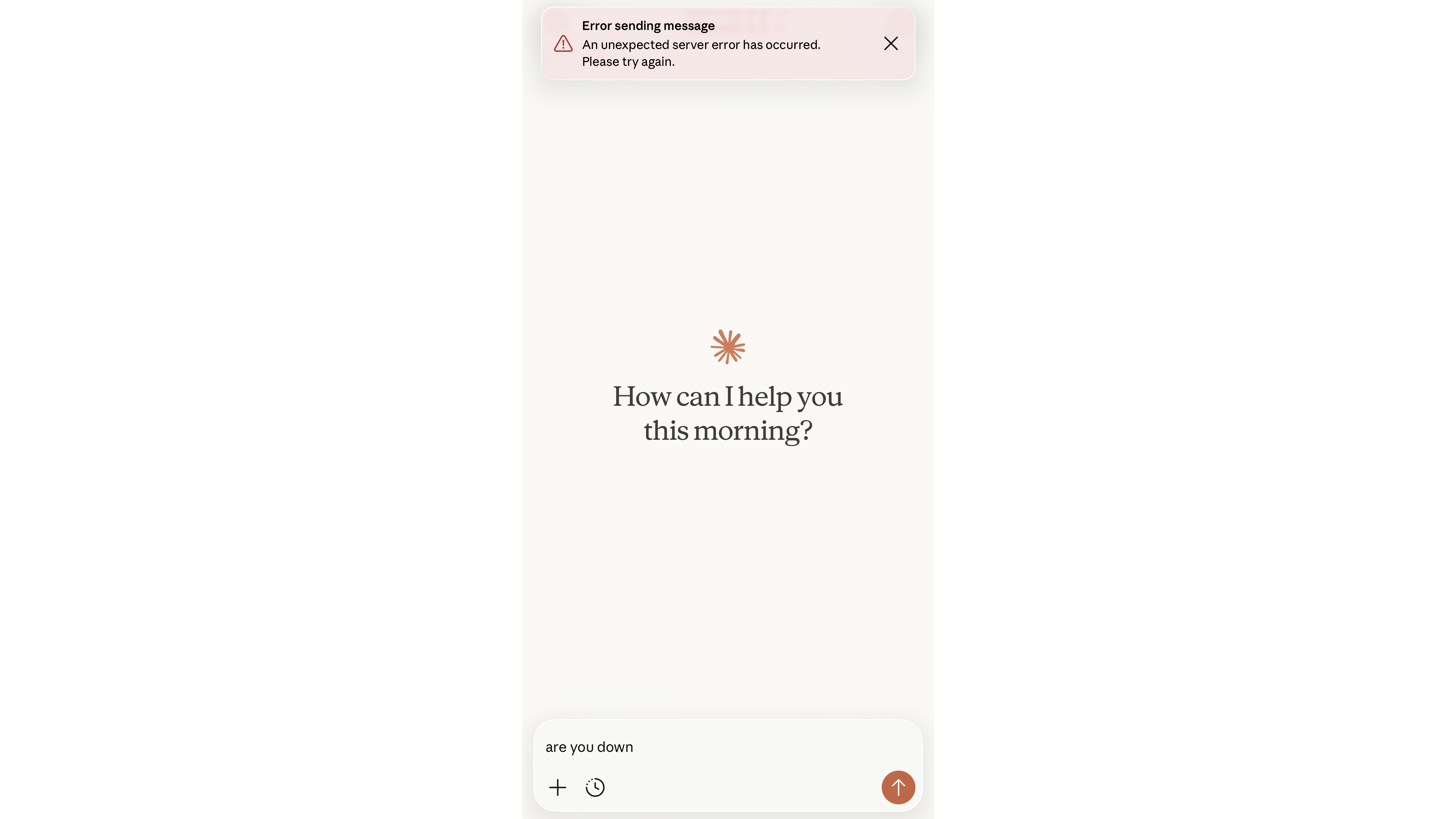 Claude on the mobile does not work
