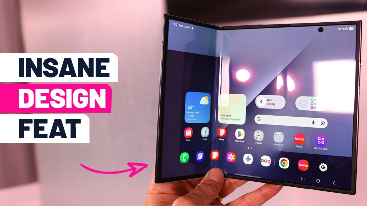 First look at the Samsung Galaxy Z Trifold: Expert engineering creates an attractive combination of phone and large tablet - YouTube