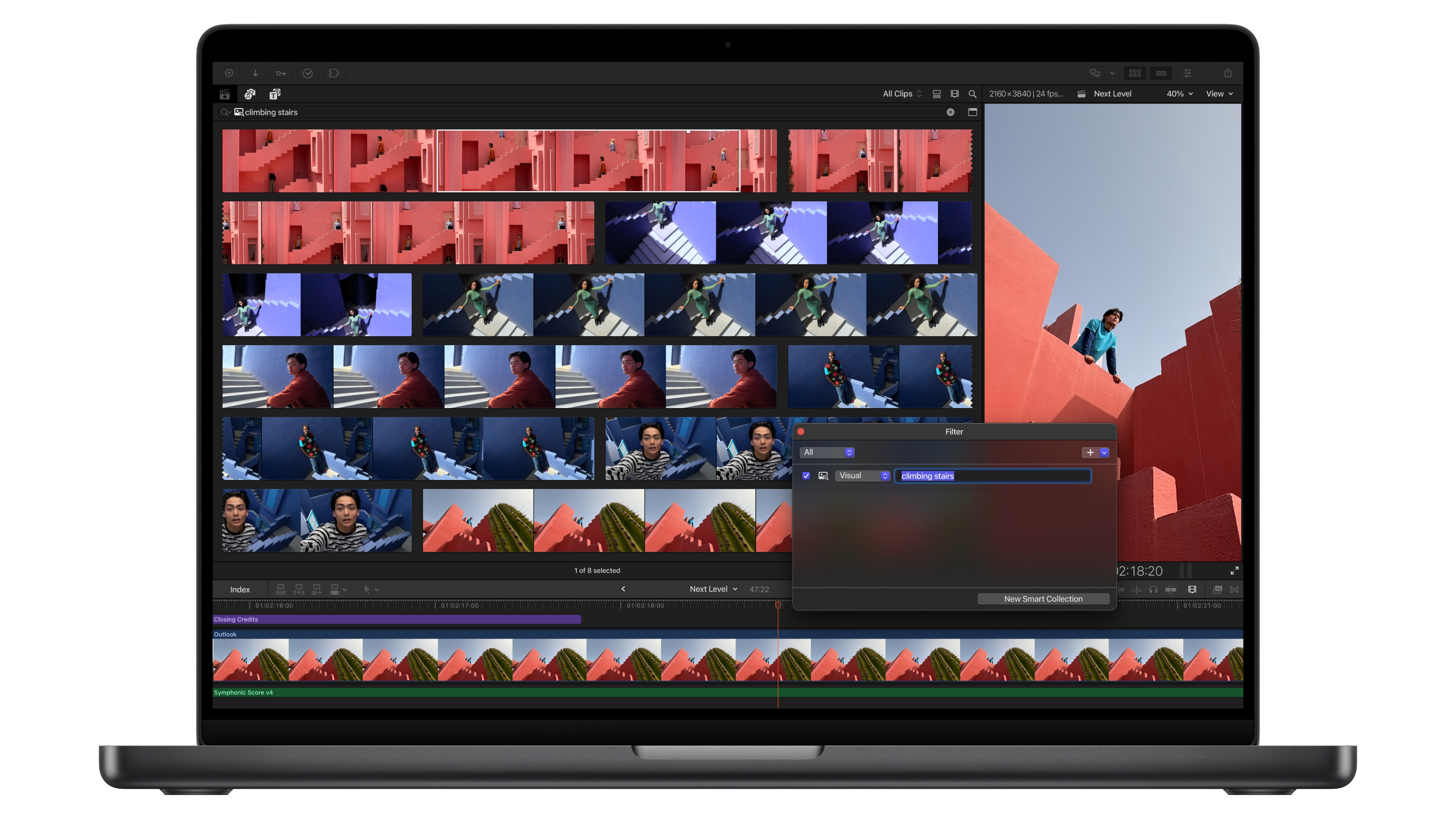 Final Cut Pro Visual Search on Mac
