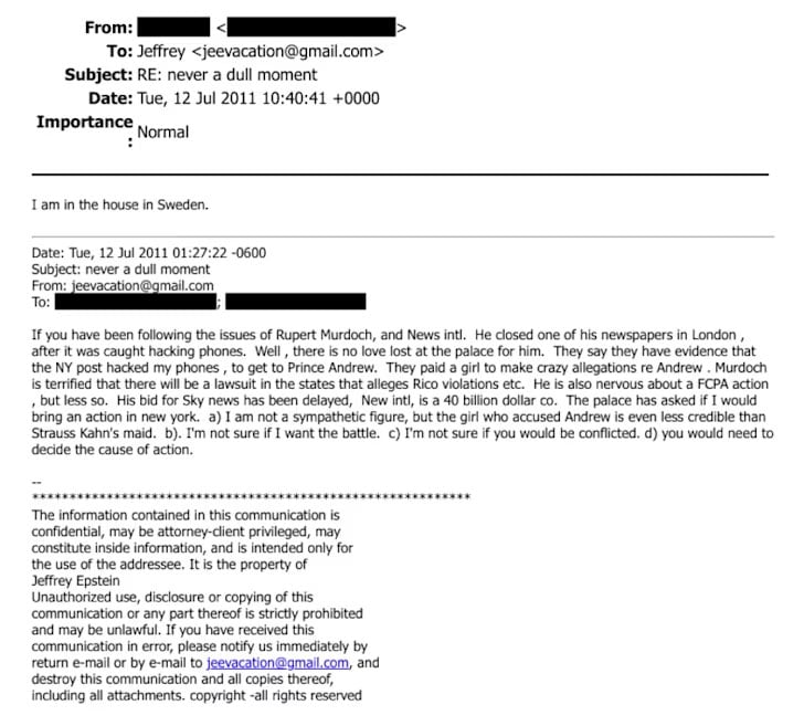 New link emerges between Epstein and Palace amid Prince Harry phone hacking case