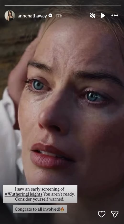 Anne Hathaway Shares Intriguing Warning About 'Wuthering Heights' Movie