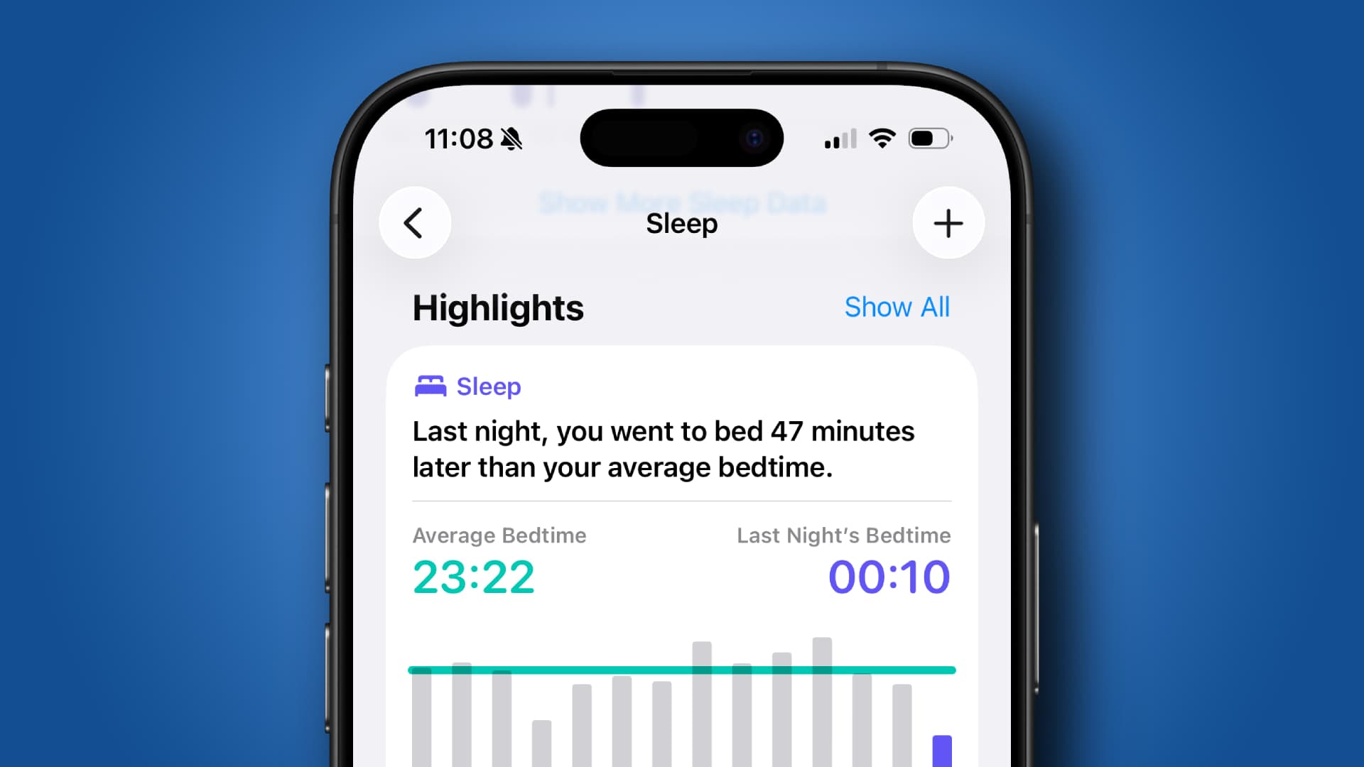 The iOS 26.4 update running on an iPhone.