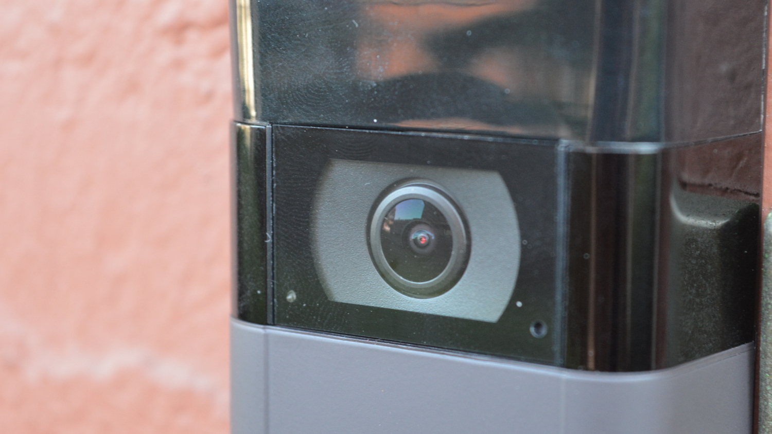 A close-up of the Ring Video Doorbell 2 camera.