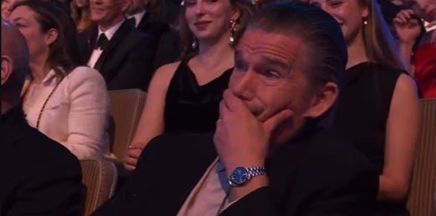 Robert Aramayo's BAFTA acceptance speech makes Ethan Hawke cry