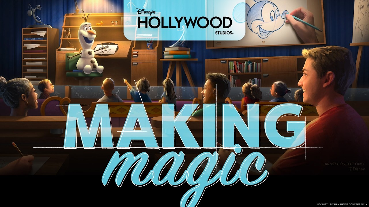 FIRST LOOK: Olaf draws! Getting to the magic of Disney animation | Disney Studios in Hollywood - YouTube