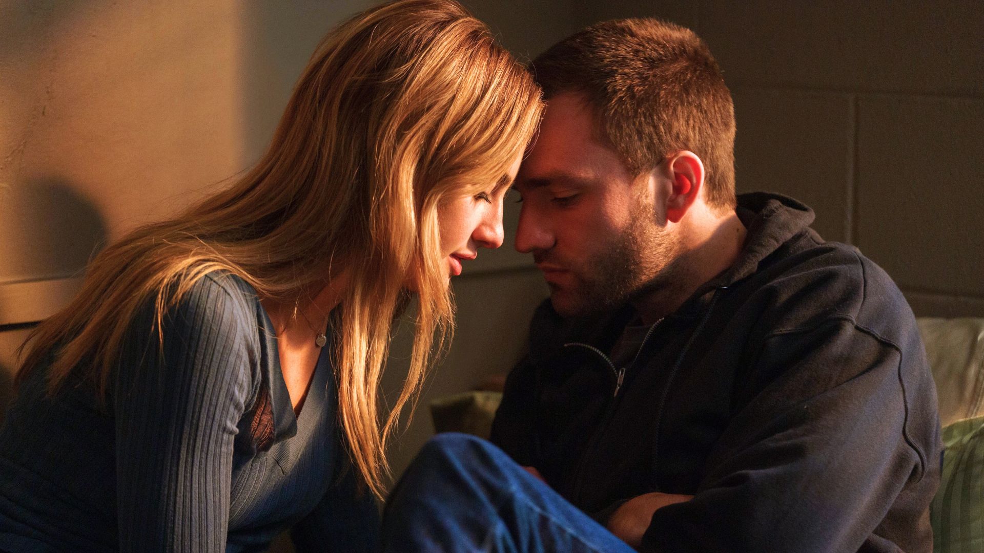 Lucy and Stephen lean on each other