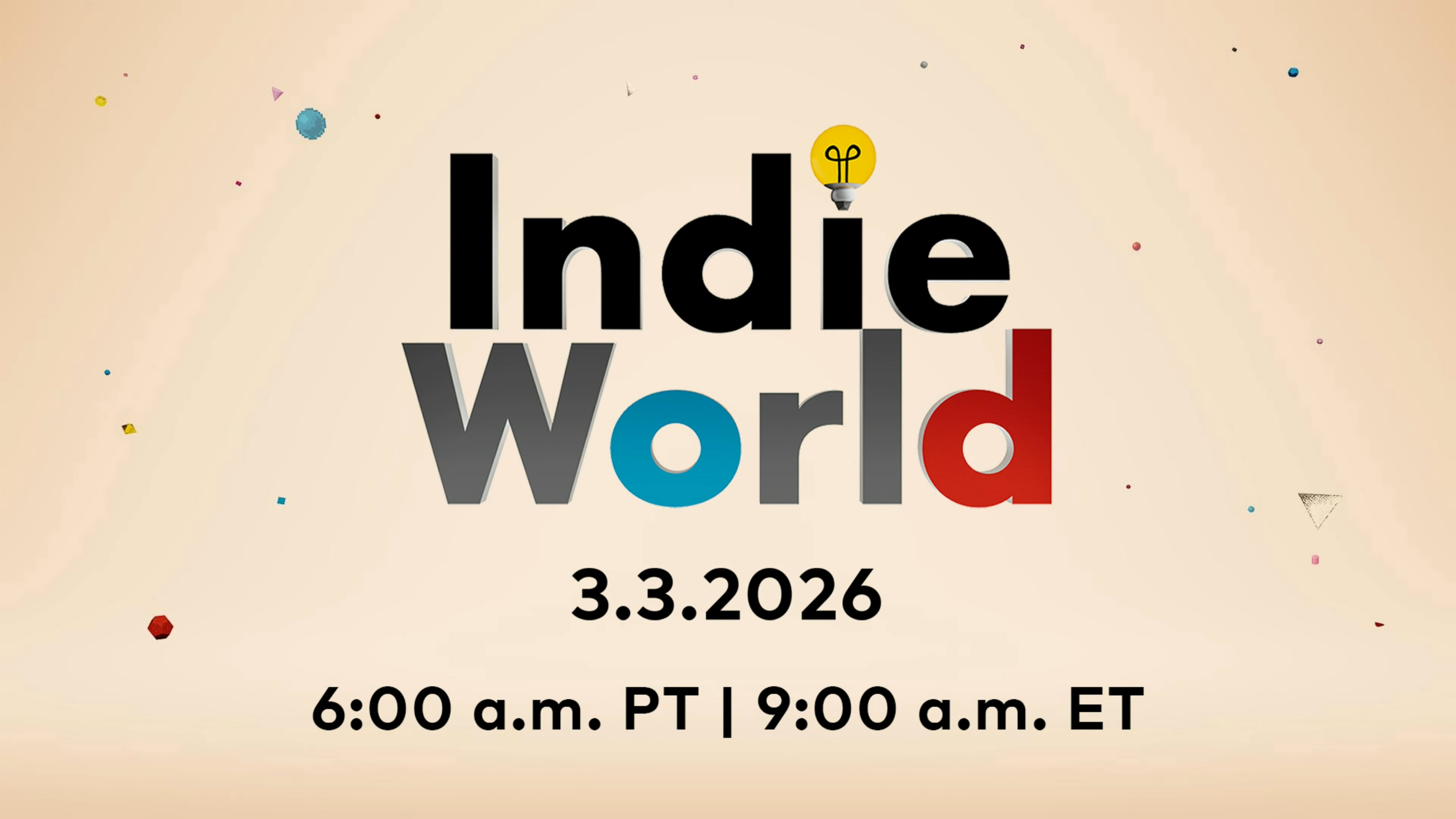 A screenshot from March's Nintendo Indie World livestream