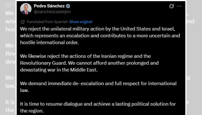 Spain agrees to cooperate with US military operations against Iran after initial refusal: White House