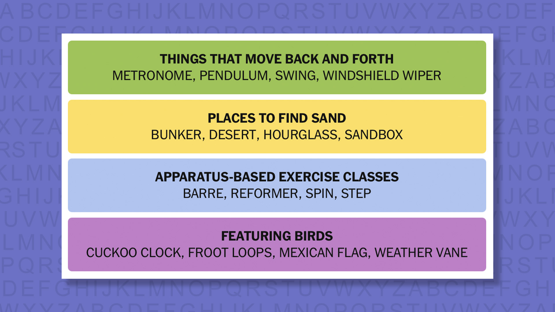 NYT Connections answers game 1005 on a purple background