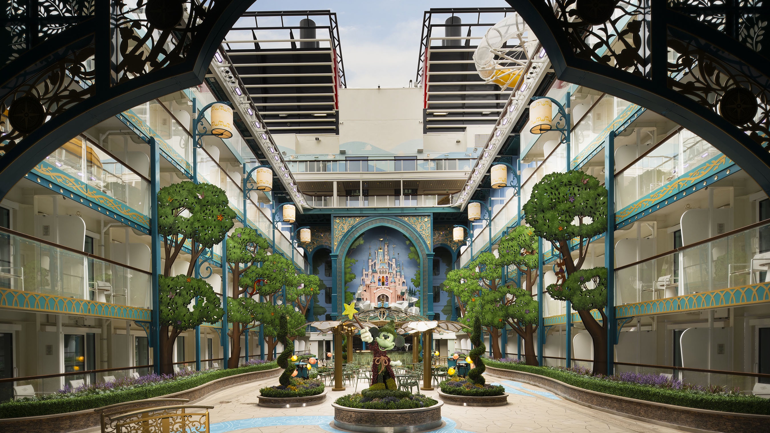 Garden Scenario in the Garden of Imagination aboard Disney Adventure