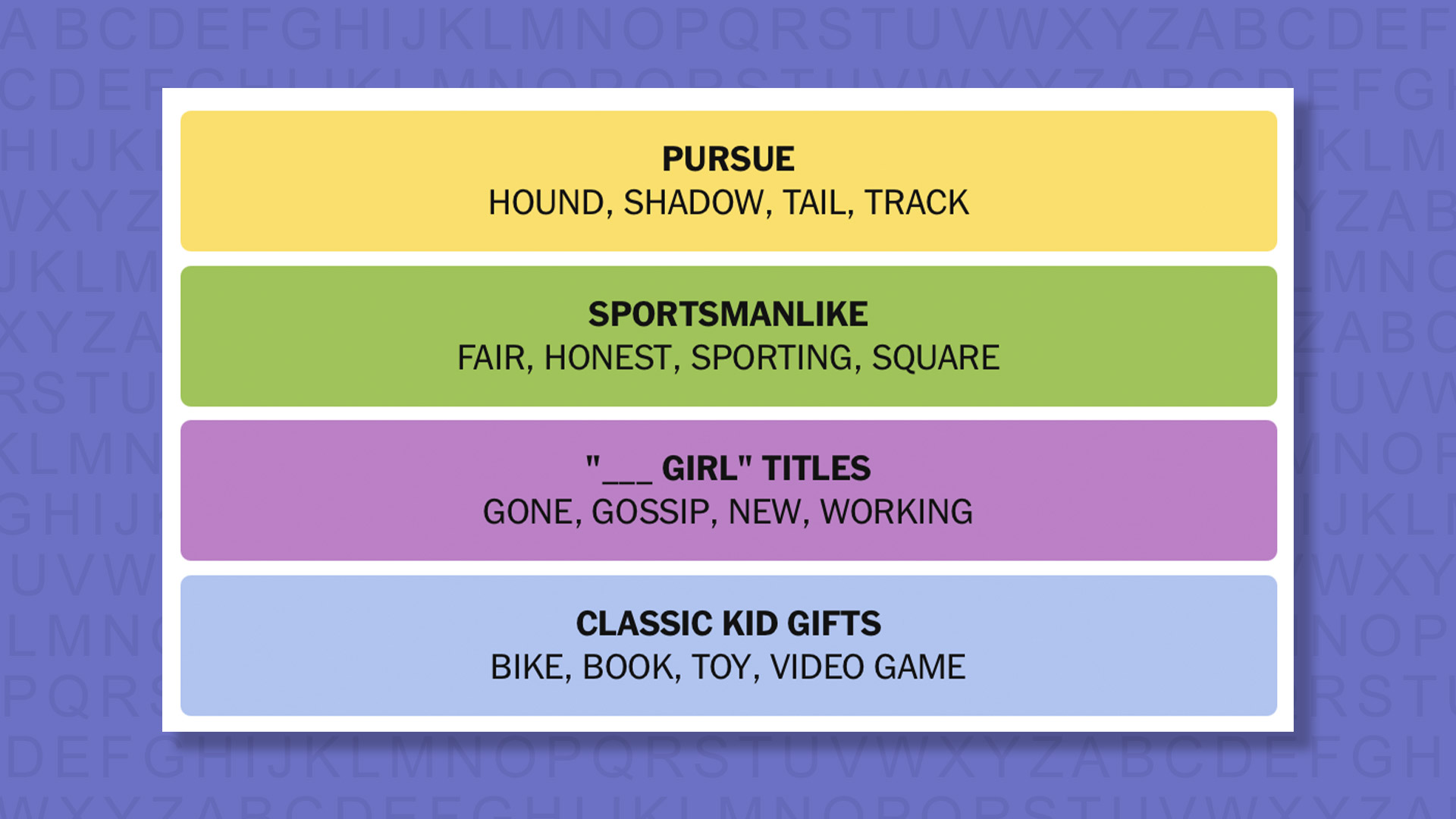 NYT Connections answers game 1008 on a purple background