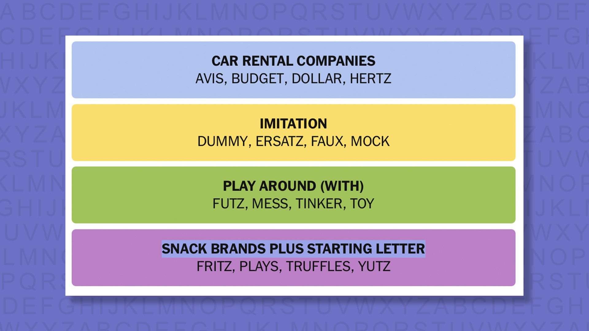 NYT Connections answers game 1023 on a purple background