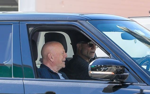 Bruce Willis smiles during rare outing in Los Angeles amid battle with dementia