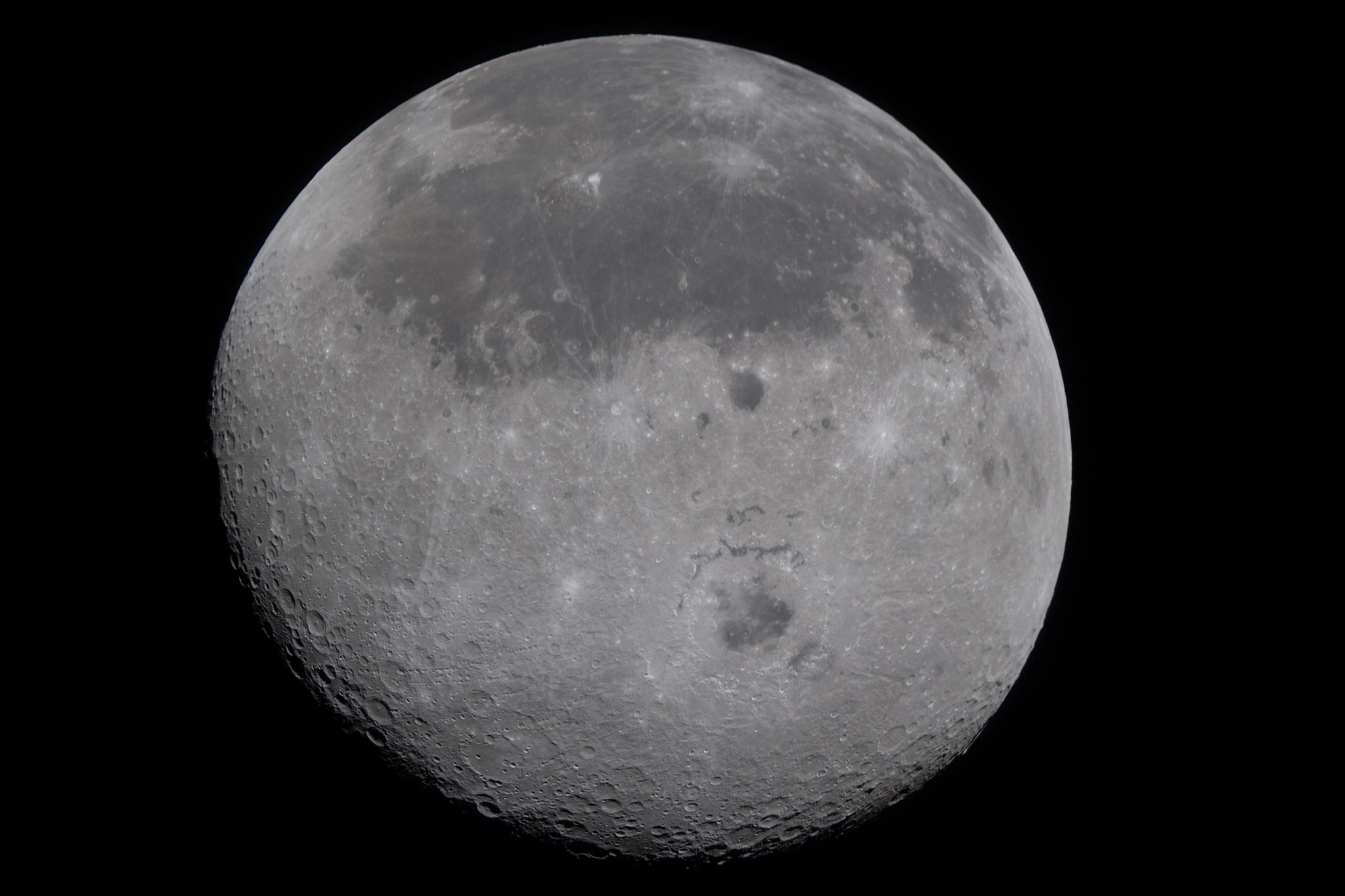 The moon, taken from the Orion spacecraft of the Artemis II mission with a Nikon D5