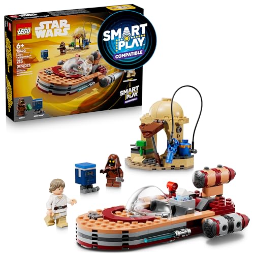 Lego Star Wars Smart Play: Luke's Landspeeder - Action Play Building Toy - Playset Compatible with a Smart Tag and 2 Minifigures - Gift for Boys, Girls and Kids Ages 6 and Up - 75420