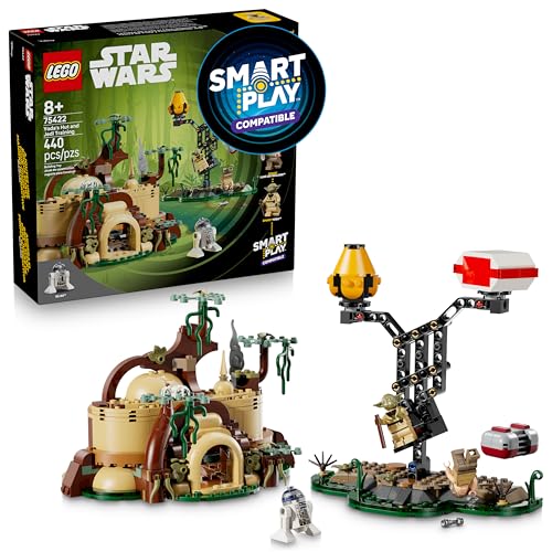 Lego Star Wars Smart Play: Yoda's Hut and Jedi Training - Role Play Building Toy - Compatible Set with 2 Smart Tags and 2 Minifigures - Gift for Boys, Girls and Kids Ages 8 and Up - 75422