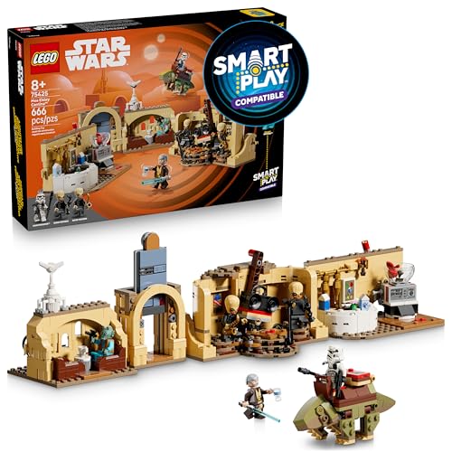 Lego Star Wars Smart Play: Mos Eisley Cantina Building Toy Set for Kids - Compatible Set with 3 Smart Tags and 5 Minifigures - Gift for Boys, Girls and Fans Ages 8 and Up - 75425