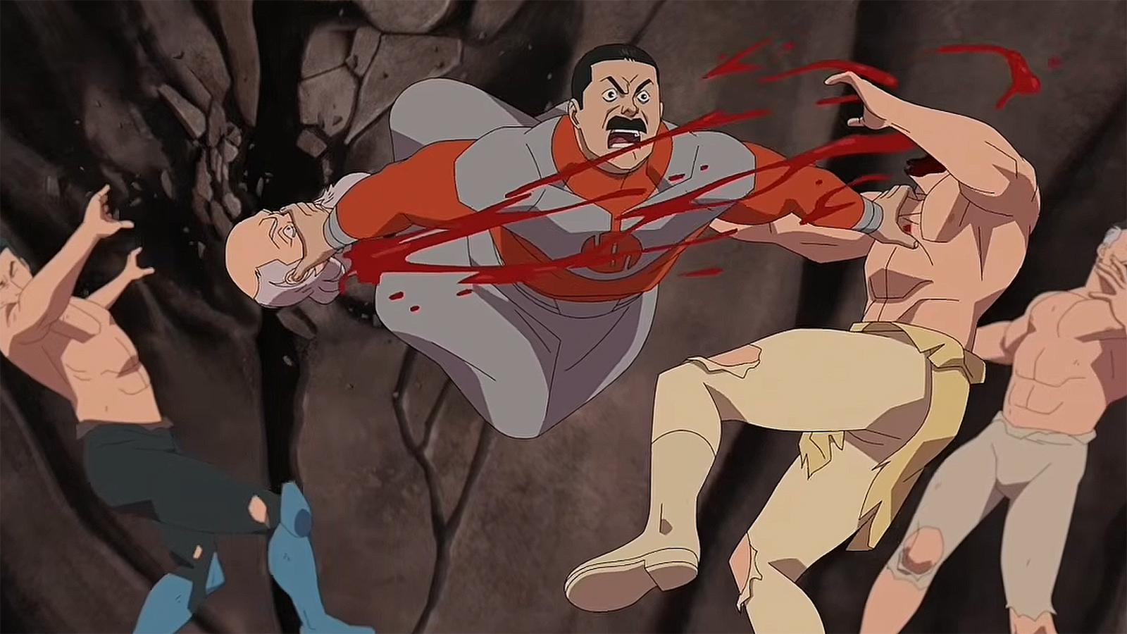 Thragg beheading Thaedus in Invincible season 4 episode 7