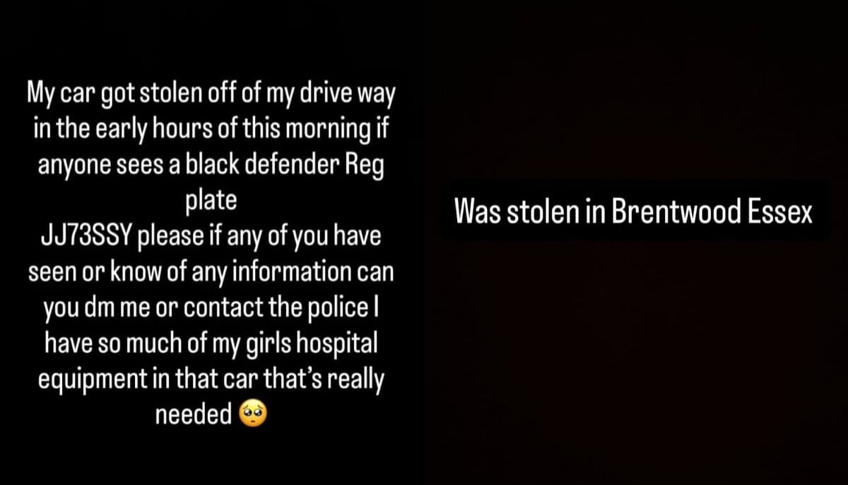 Jesy Nelson shares urgent message after daughter's car goes missing