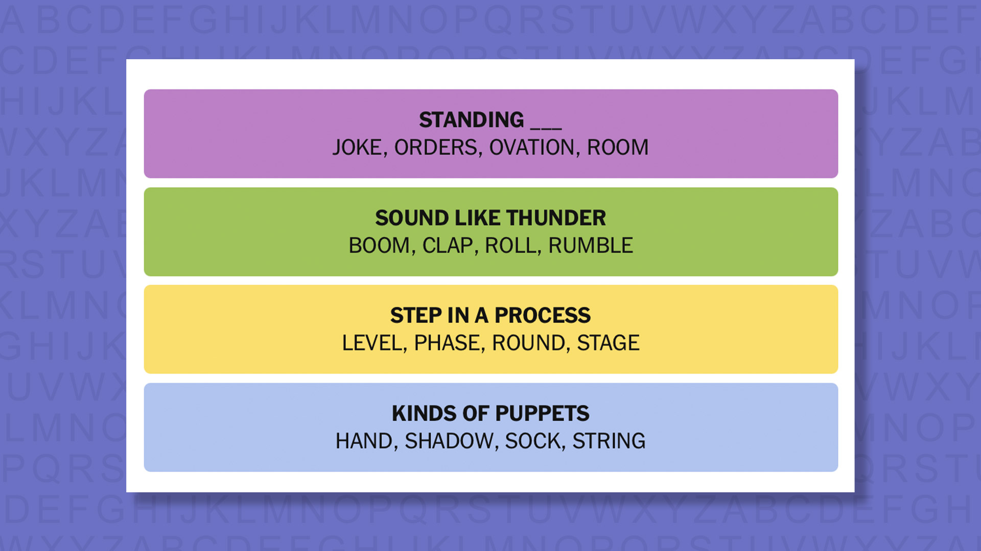 NYT Connections answers game 1053 on a purple background
