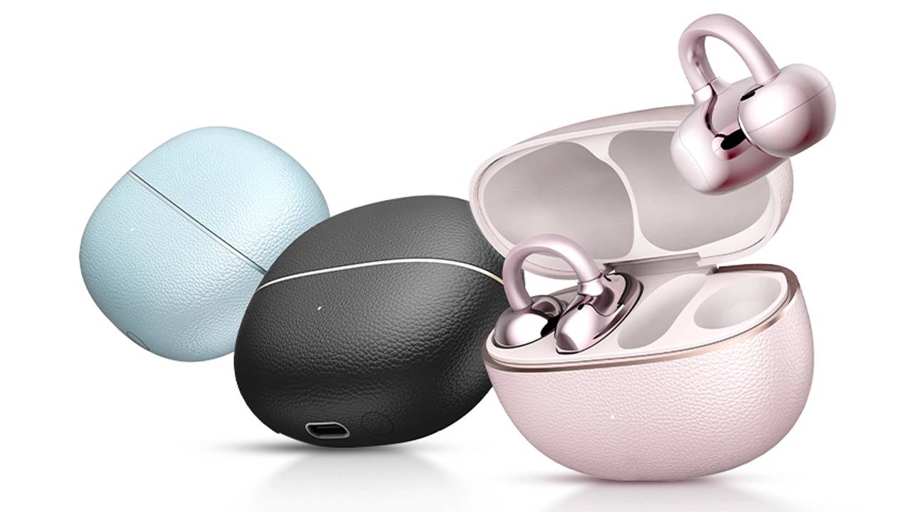 Honor Choice Earbuds Clip 2 in blue, black and pink color options.