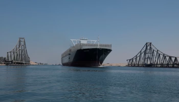 Ever Given, one of the world's largest container ships, is seen after sailing through the Suez Canal in Ismailia, Egypt, August 20, 2021. – Reuters