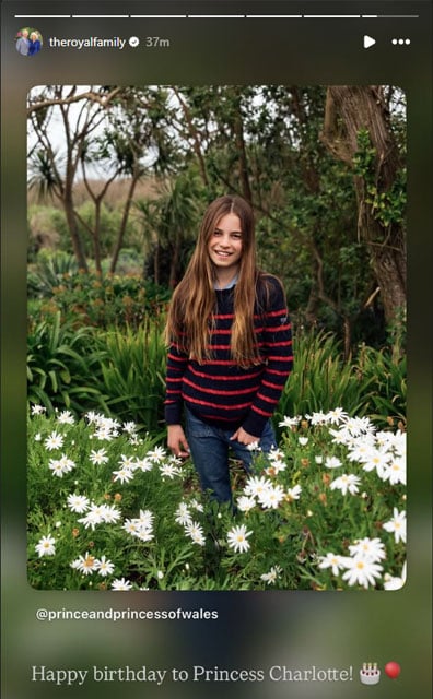 King Charles sends birthday surprise to Princess Charlotte from Bermuda