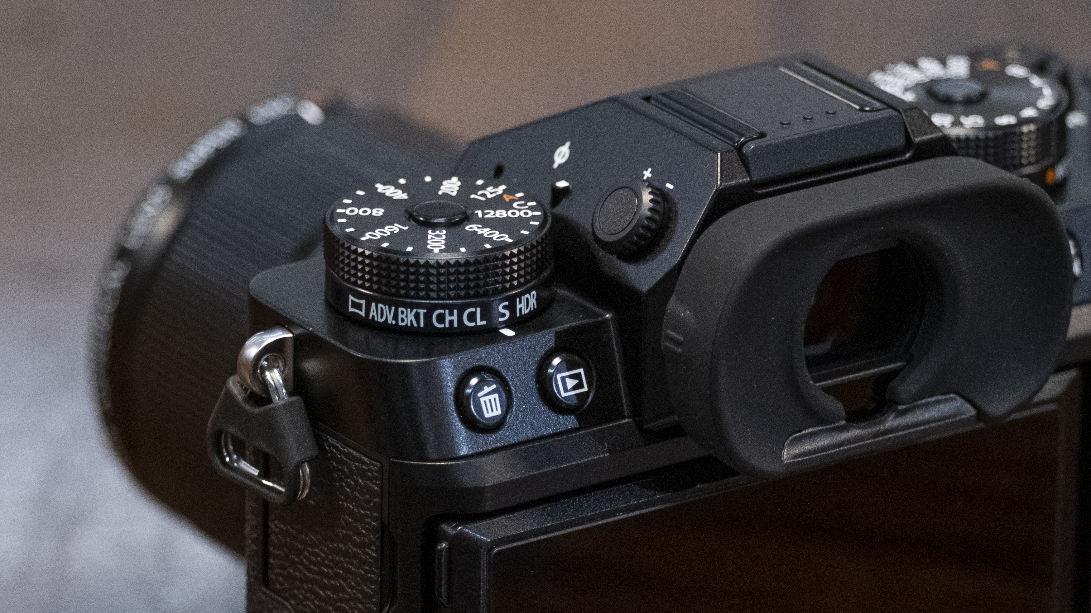 Fujifilm X-T5 camera sitting on a table