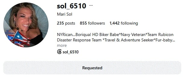 Marisol's official Instagram account.