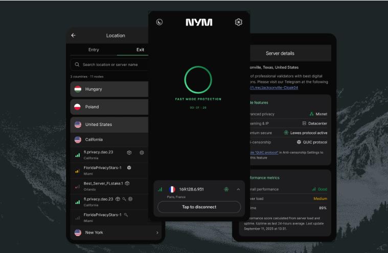 A sneak peek of the redesigned NymVPN app (May 2026)