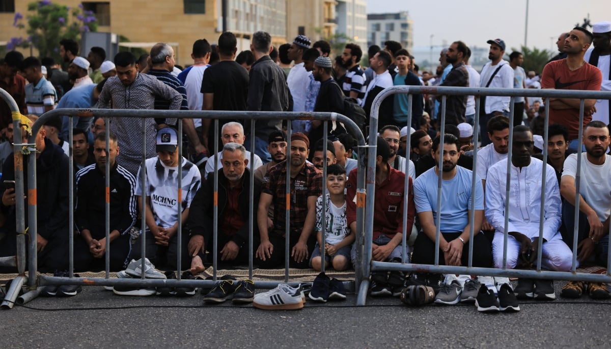People gather at the Mohammad Al Amin mosque to attend Eid ul Adha prayers, in Beirut, Lebanon, on May 27, 2026. – Reuters