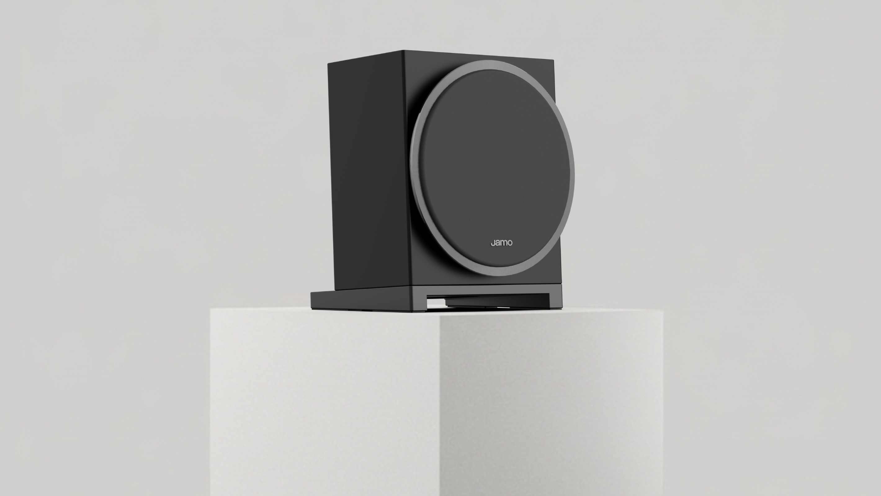 The Jamo Concert Element 50 on a pedestal.