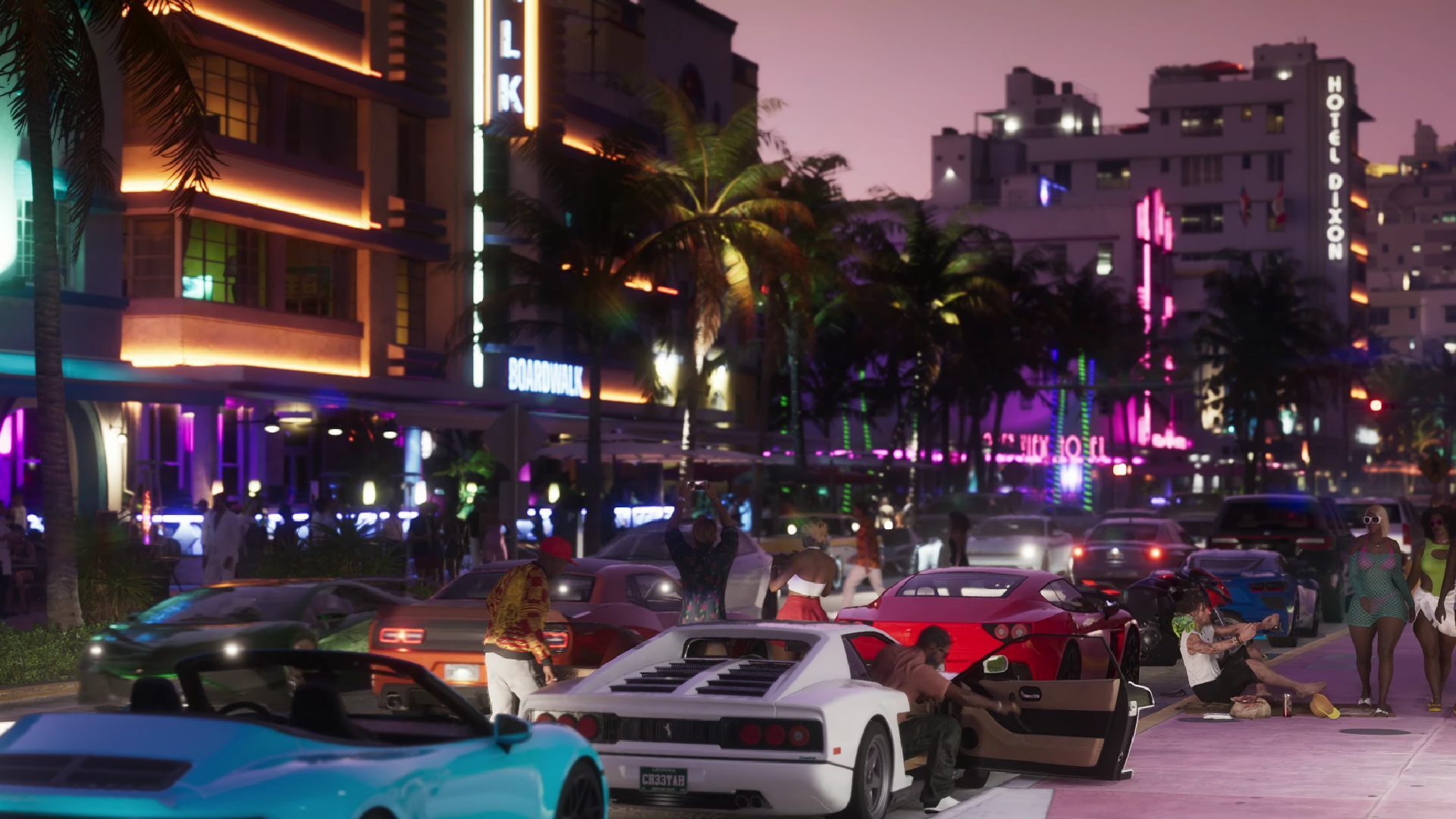 A screenshot of the GTA 6 trailer.