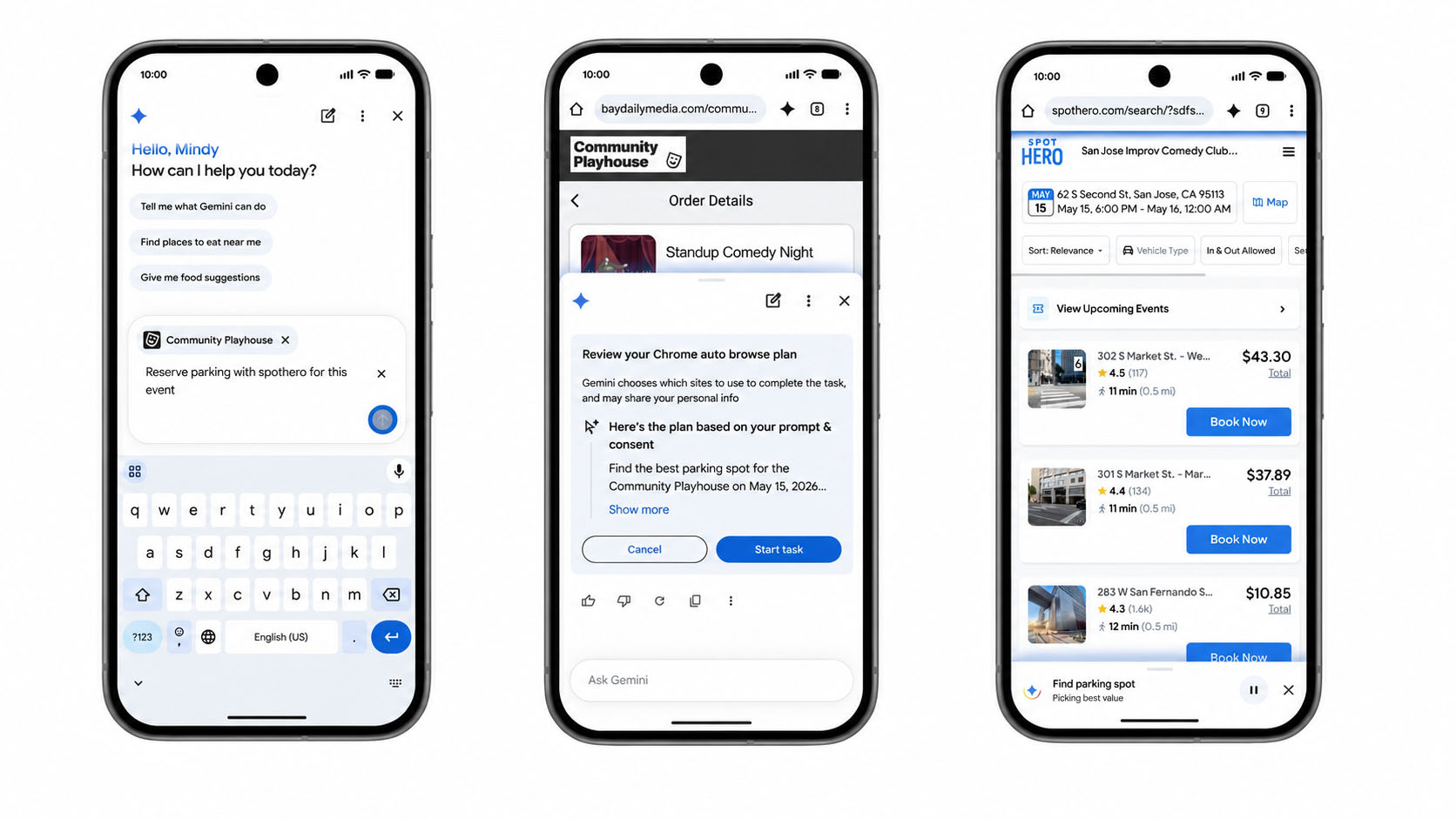 Automatic navigation in Gemini