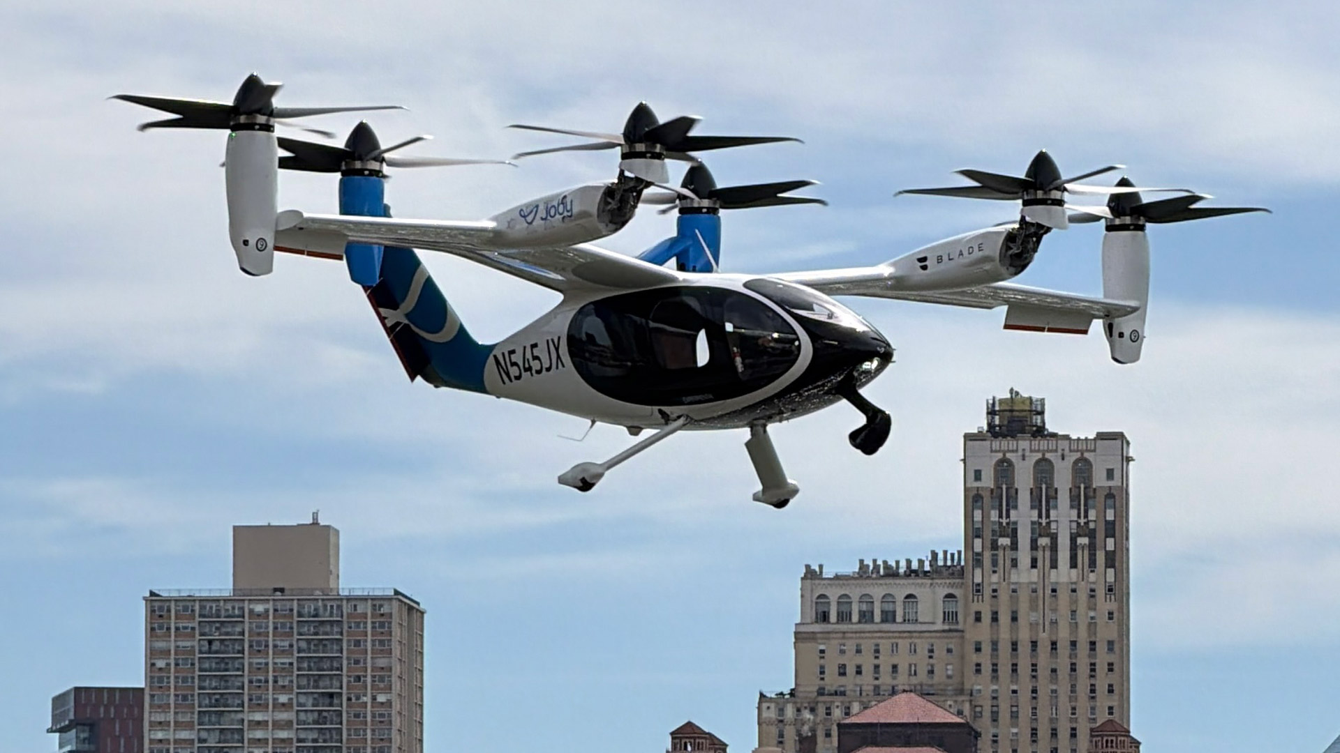 Test flight of the Joby EV Air Taxi