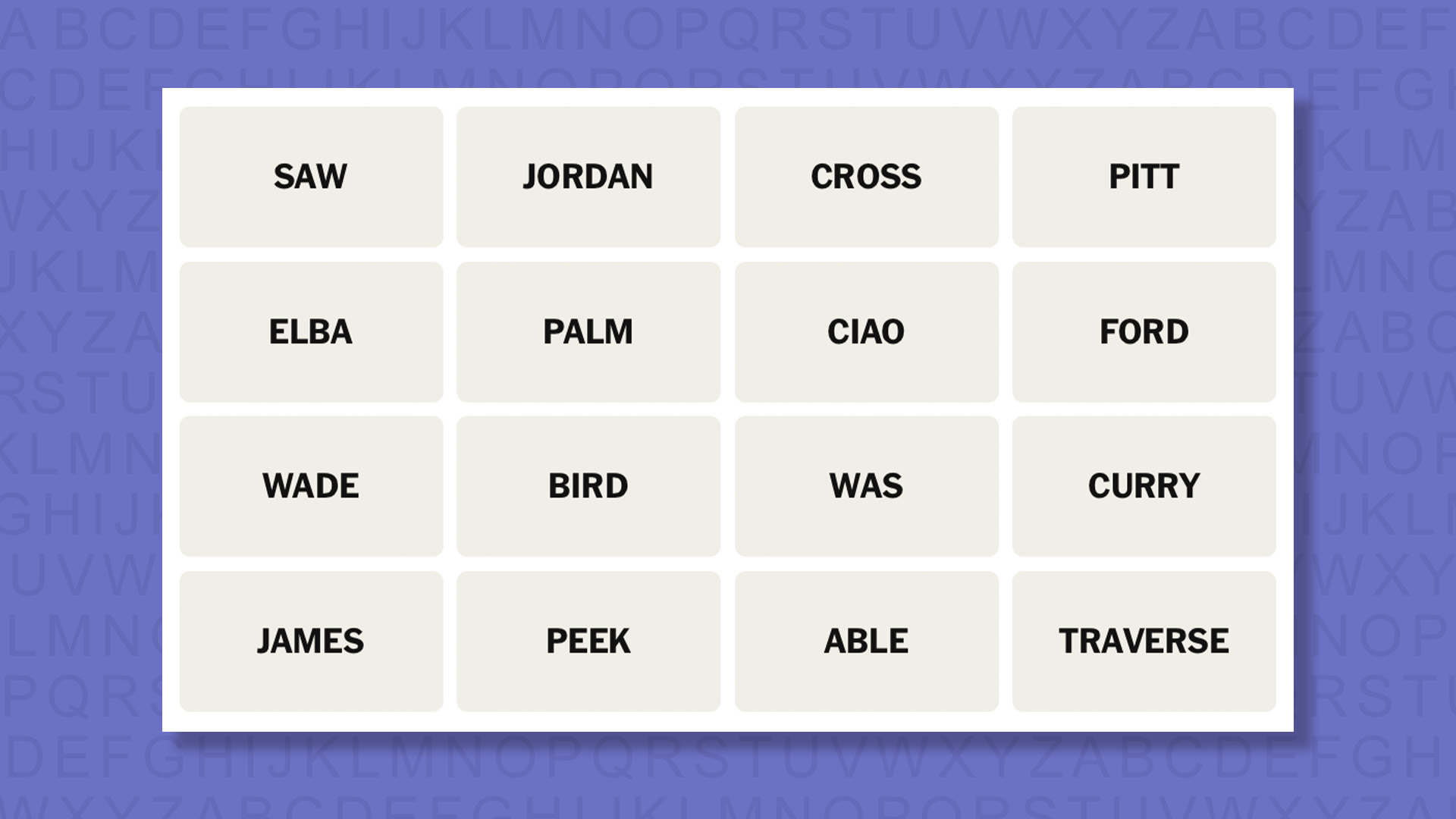 NYT Connections tips for the 1069 game on a purple background