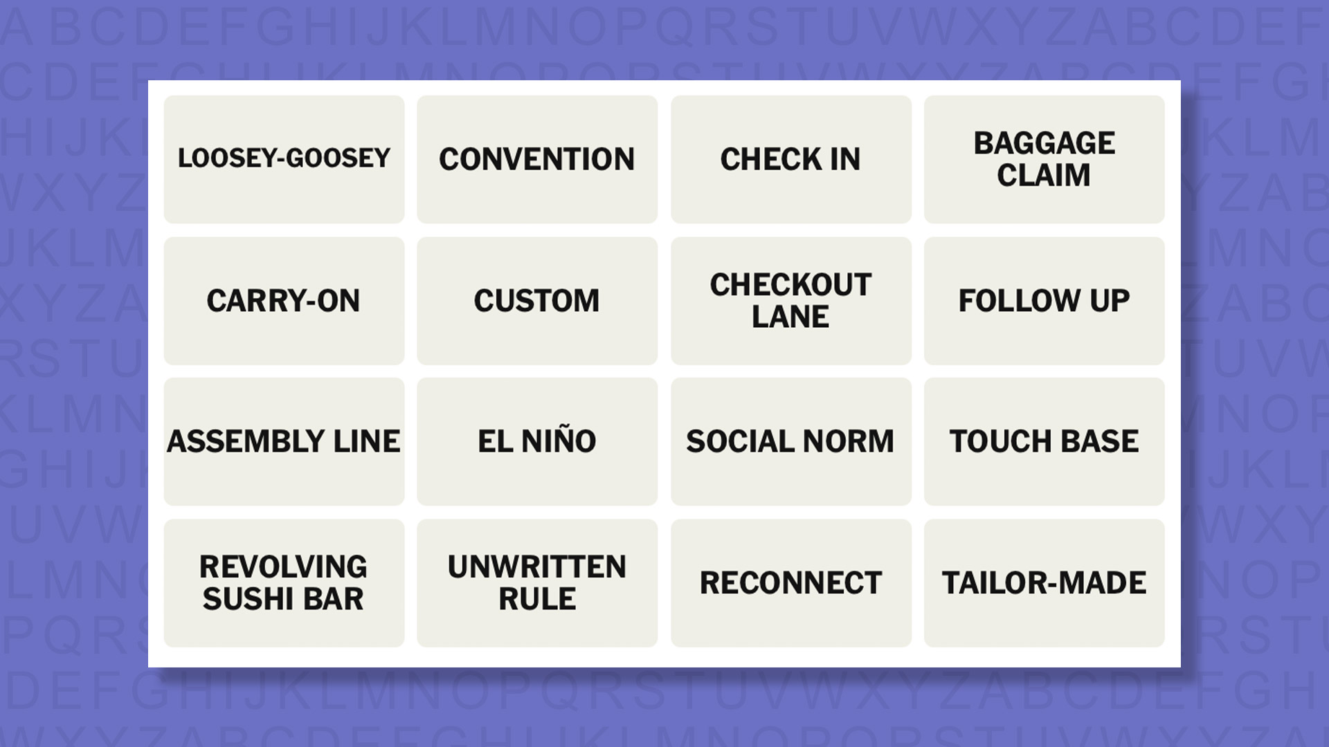 NYT Connections tips for the game 1076 on a purple background