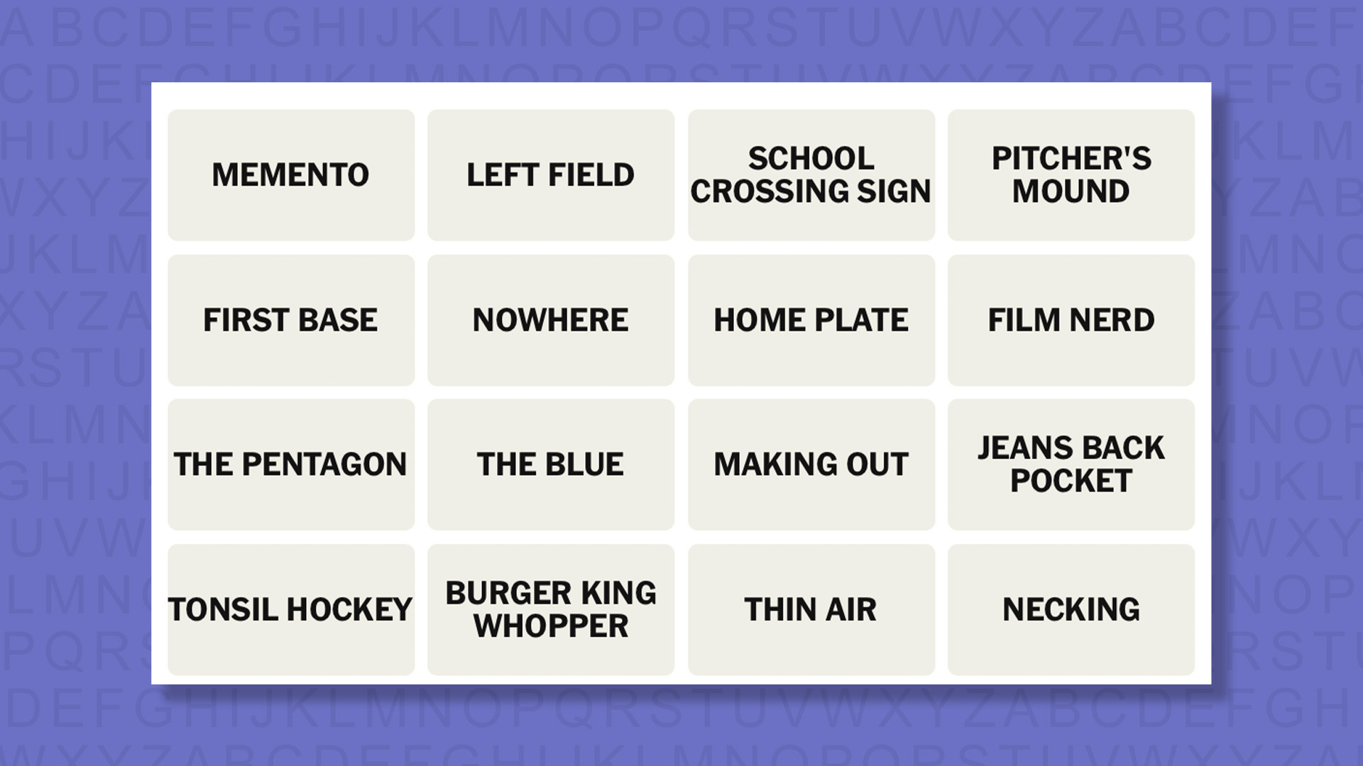 NYT Connections tips for the game 1062 on a purple background