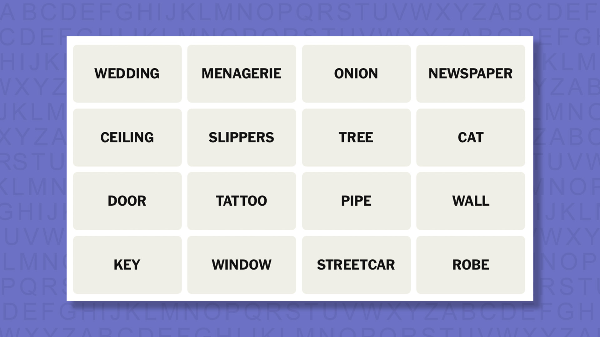 NYT Connections tips for the game 1086 on a purple background