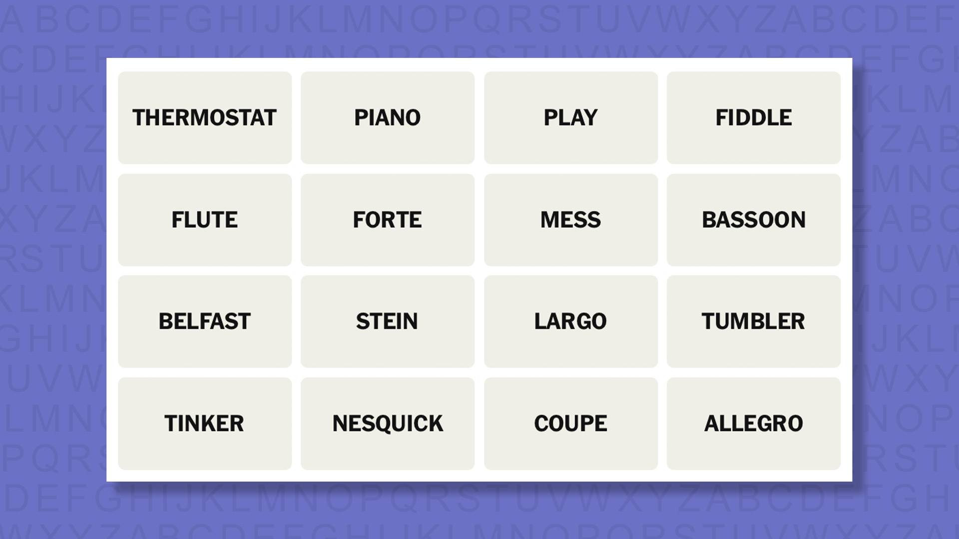 NYT Connections Tips for the 1070 game on a purple background