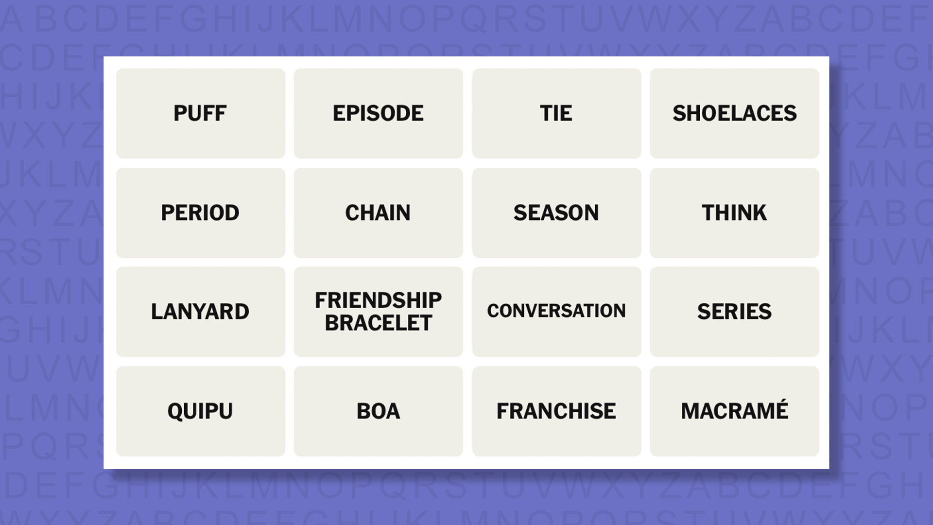 NYT Connections tips for the game 1063 on a purple background