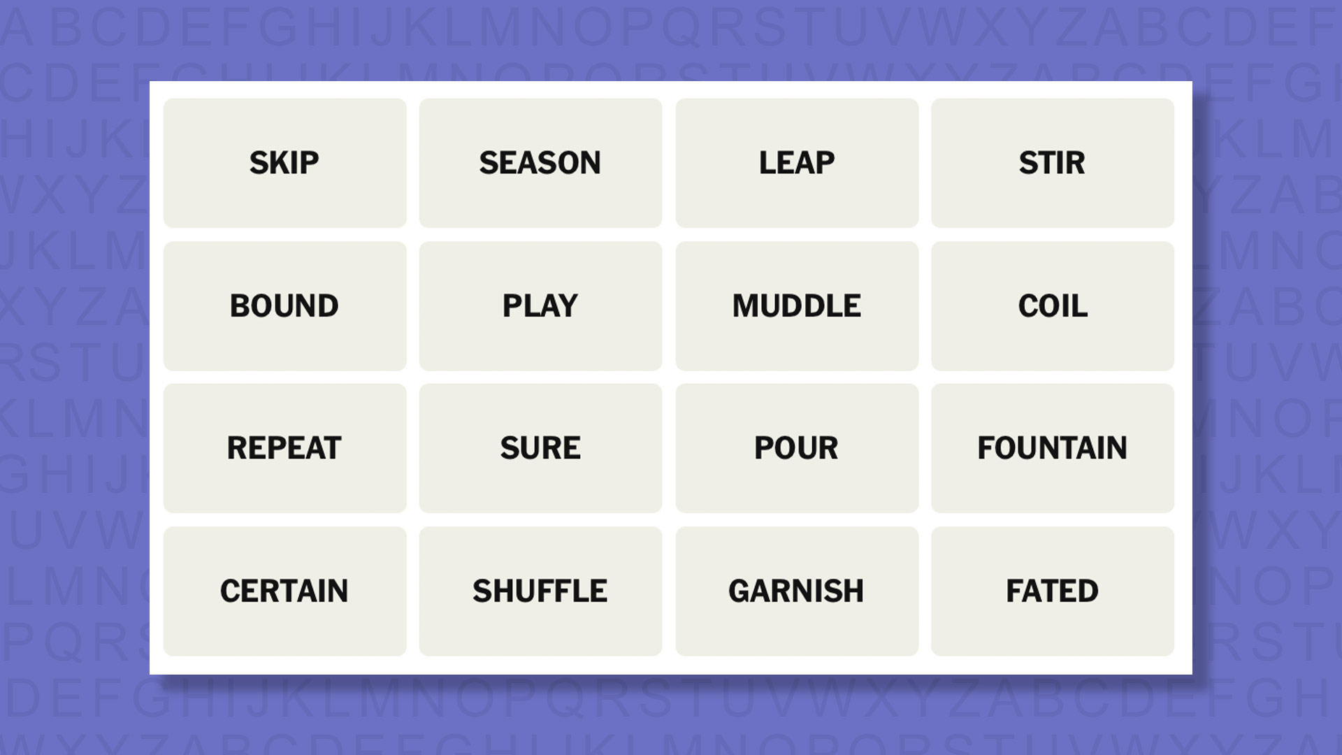 NYT Connections tips for the game 1064 on a purple background